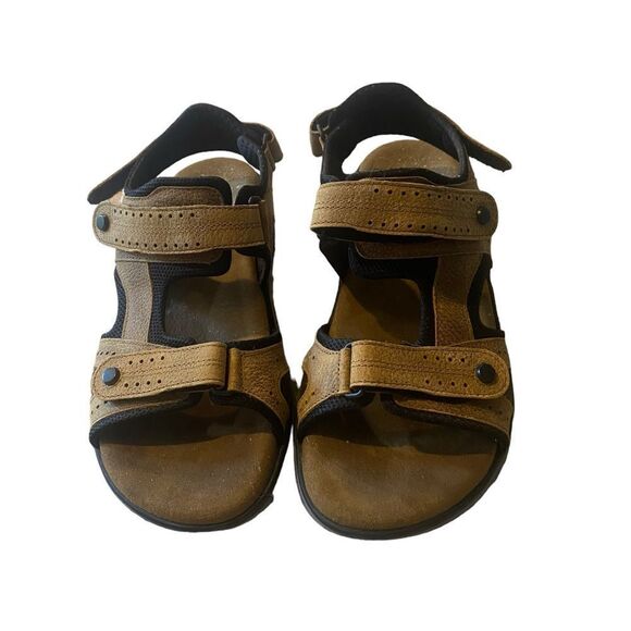 SAS Maverick Sandals Men Size 8 W Brown Leather Sport Strap Cushioned Comfort main image 12